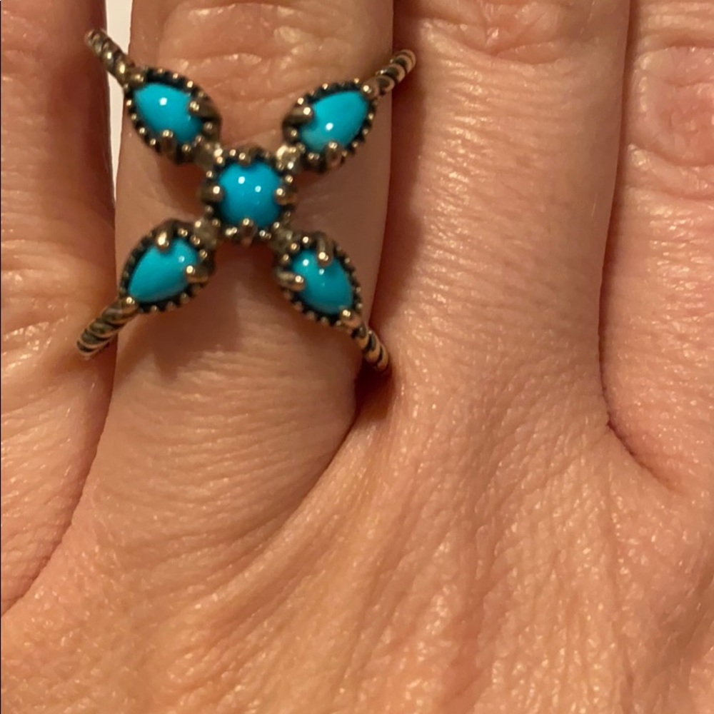 Carolyn Pollack sterling silver turquoise ring